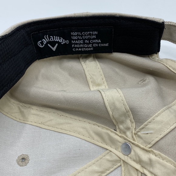 NWT Callaway Heritage Cream and Teal Blue Adjustable Golf Hat Cap - Picture 8 of 9